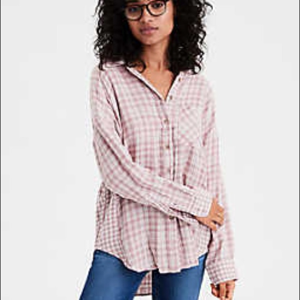 NEW WITH TAGS American Eagle Plaid Top